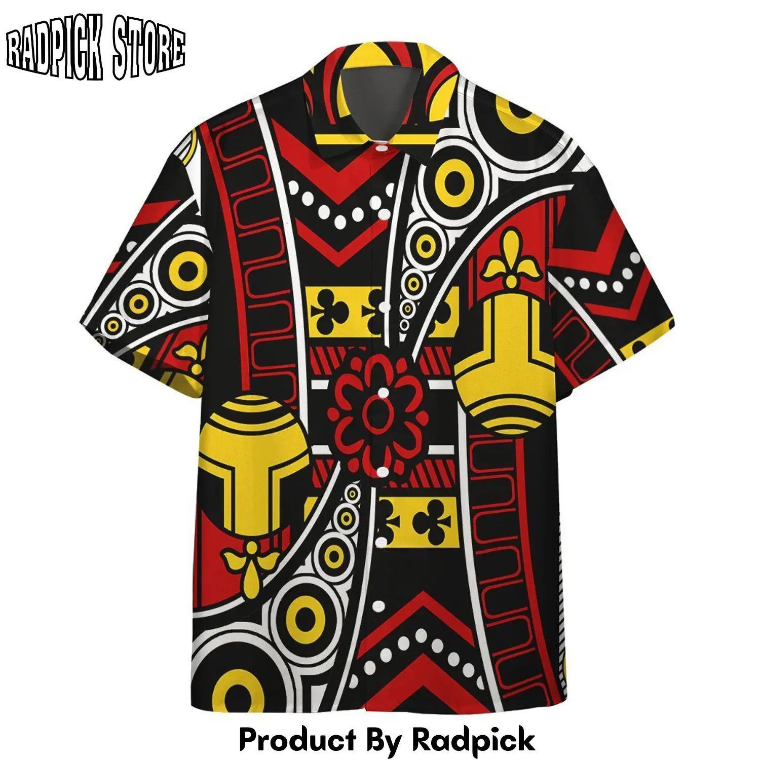 Radpick 3d king of clubs alexandre hawaii shirt rp29218